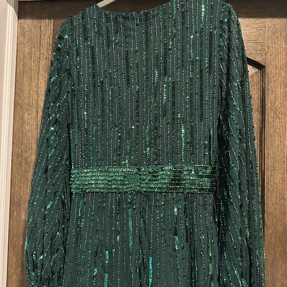 Mac Duggal Elegant Green Sequin Dress - Picture 7 of 7